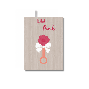 Tickled Pink Baby Greeting Card