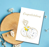 Congratulations Wedding Greeting Card, Wedding Ring